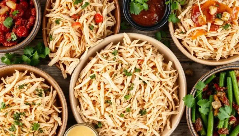shredded chicken recipes