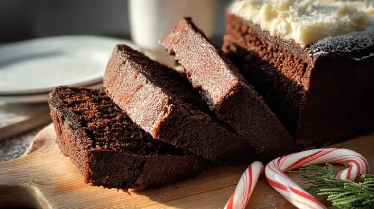 Moist Peppermint Fudge Cake