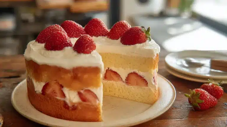 Japanese Strawberry Sponge Cake