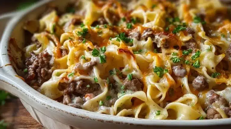Sour Cream Beef Noodle Casserole