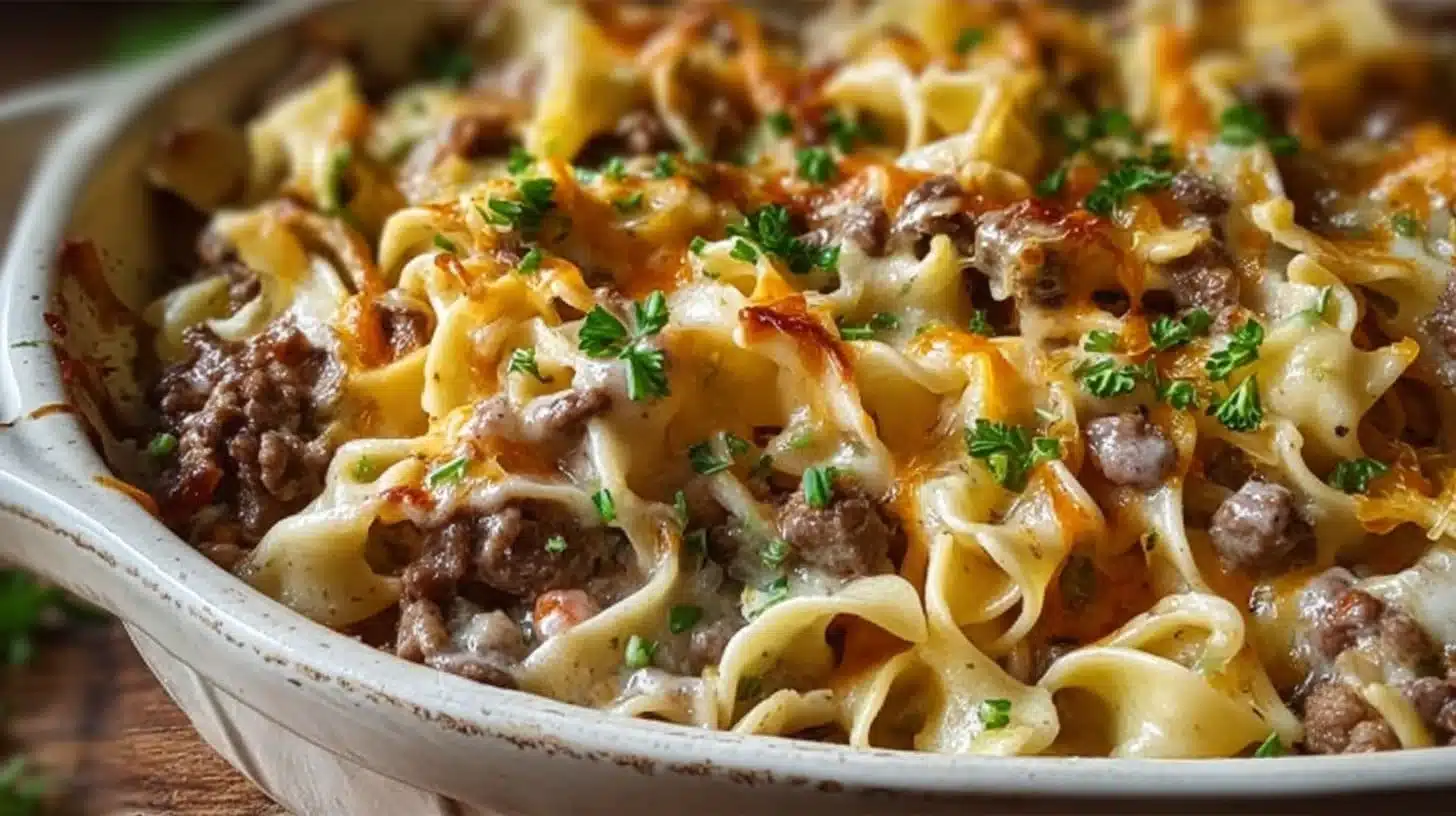 Sour Cream Beef Noodle Casserole