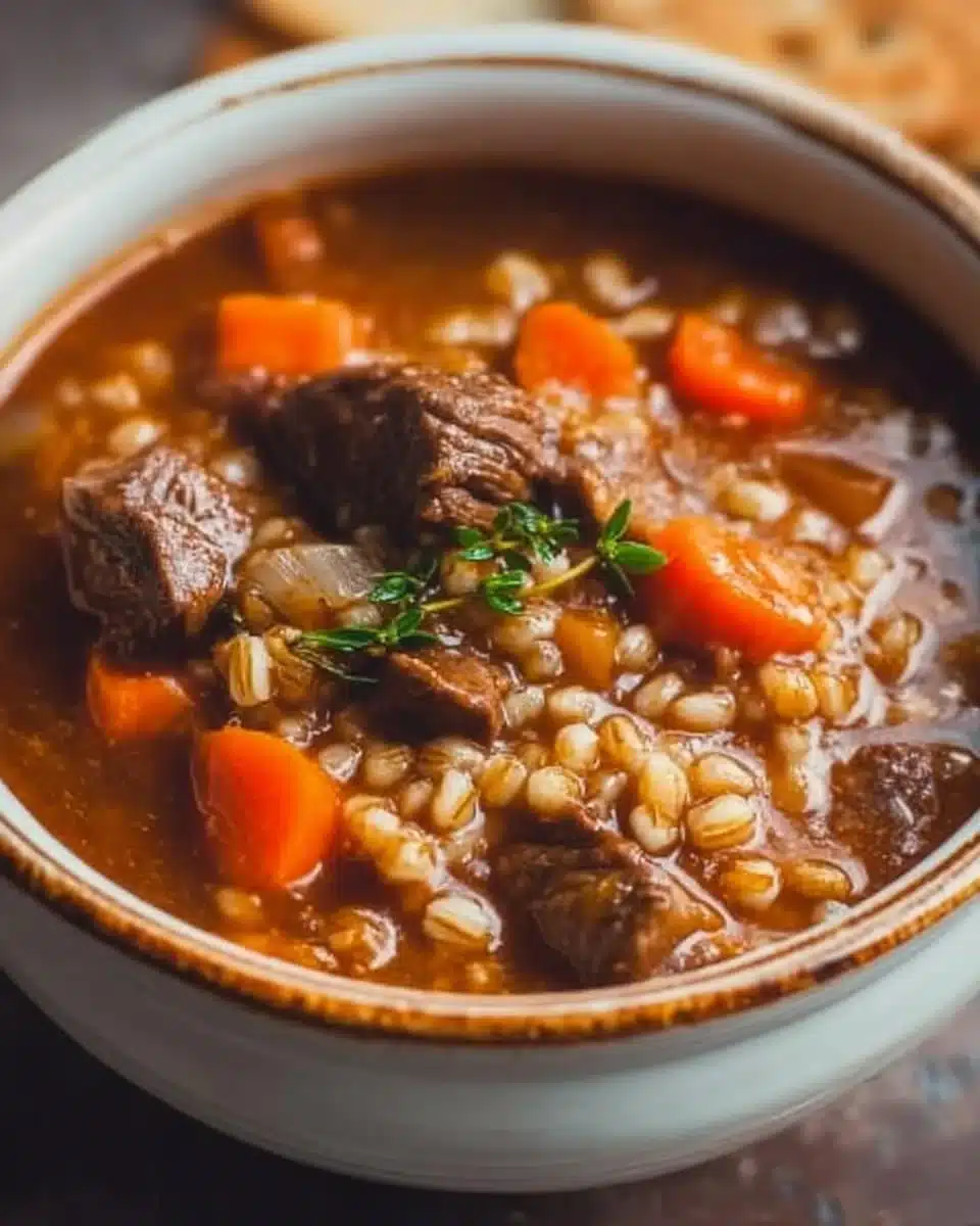 Beef Barley Soup Recipe