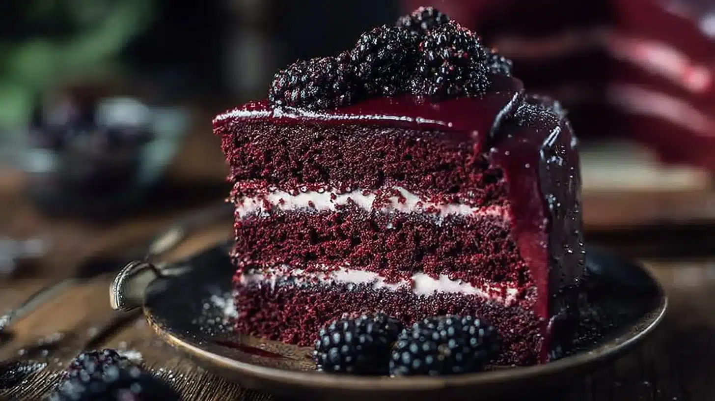 Blackberry Velvet Gothic Cake: A Dark, Lush Dessert Dream