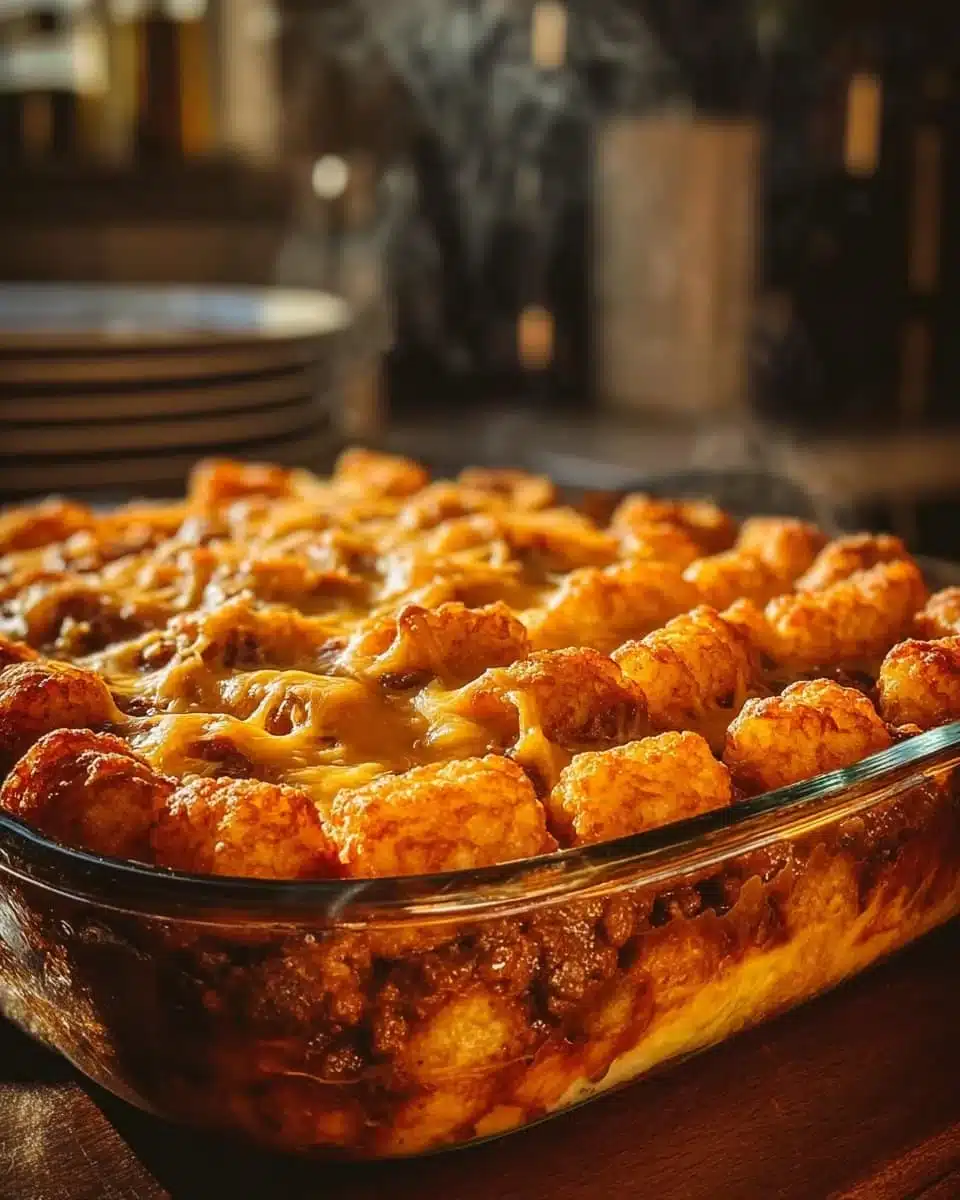 Chili Cheese Tater Tot Casserole: A Family Favorite Dish!
