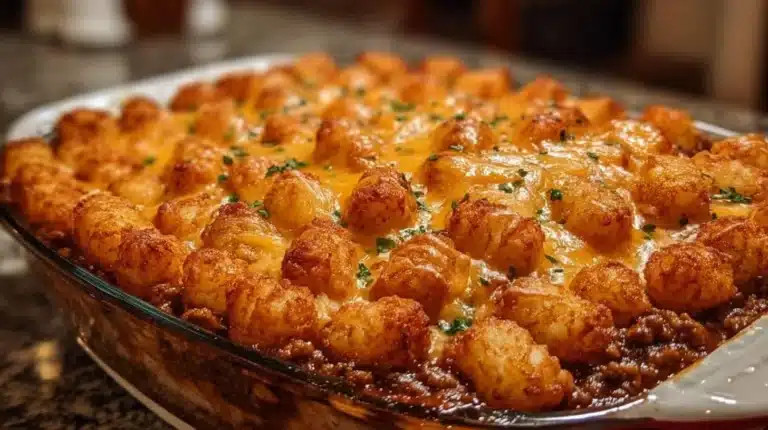 Chili Cheese Tater Tot Casserole: A Family Favorite Dish!
