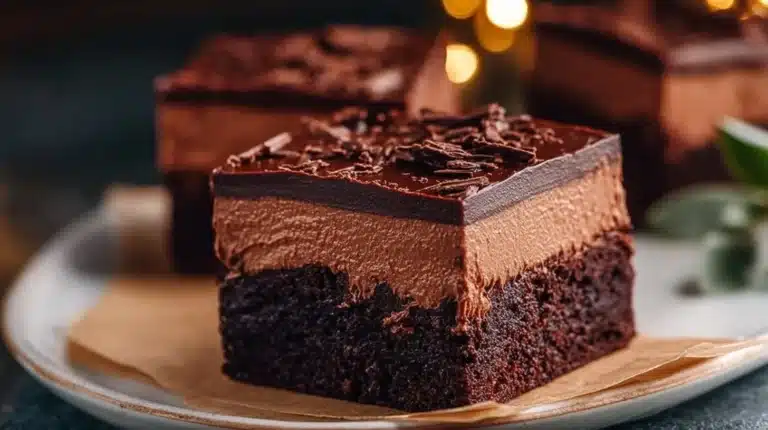 Chocolate Mousse Brownies