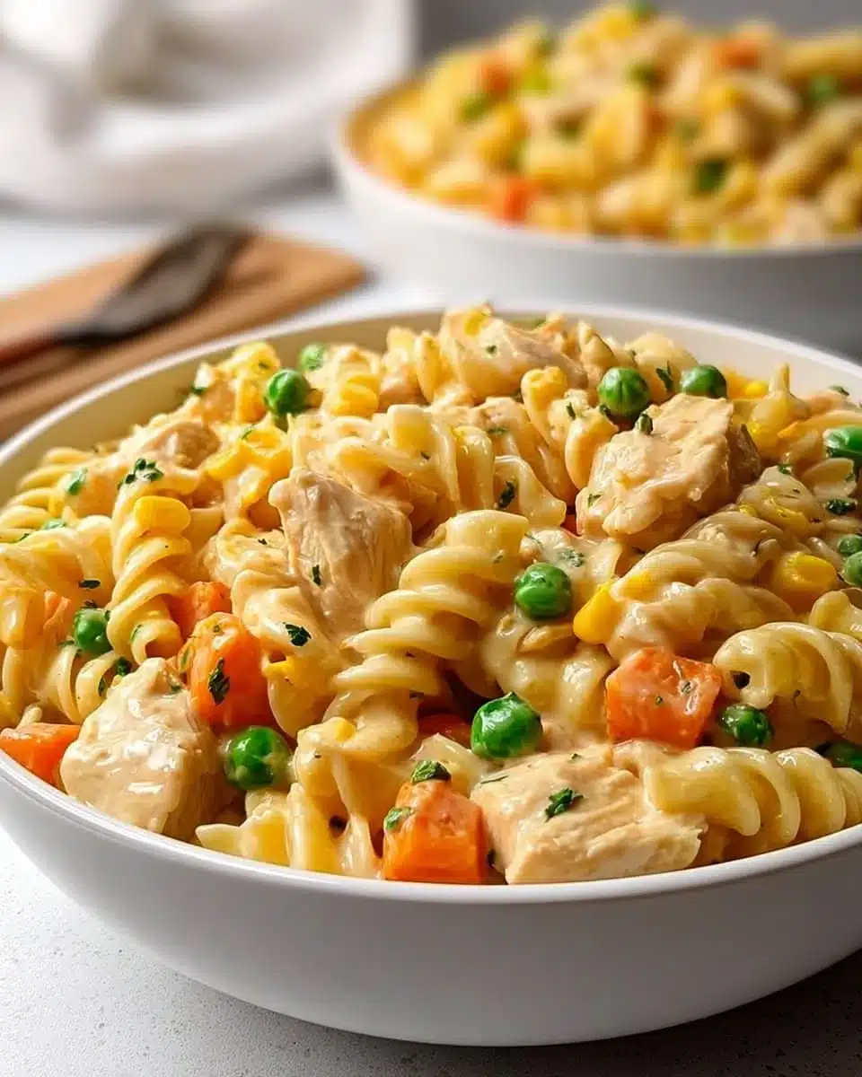 Classic Chicken Pot Pie Pasta