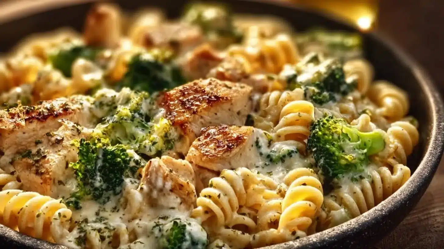 Creamy Rotisserie Chicken Broccoli Pasta
