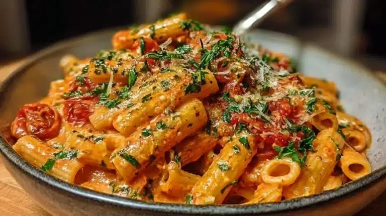 Creamy Tomato Garlic Pasta