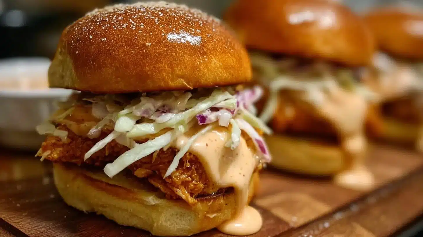 Bang Bang Chicken Sliders Recipe for Parties