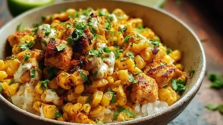 Tasty Street Corn Chicken Bowl