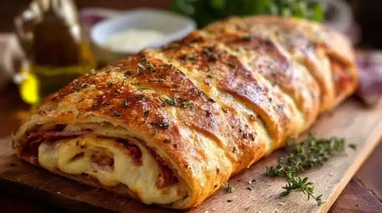 Italian Stromboli Stuffed Bread