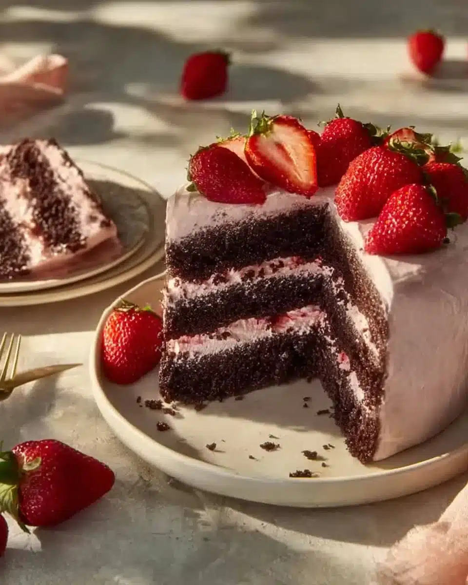 Strawberry Chocolate Cake