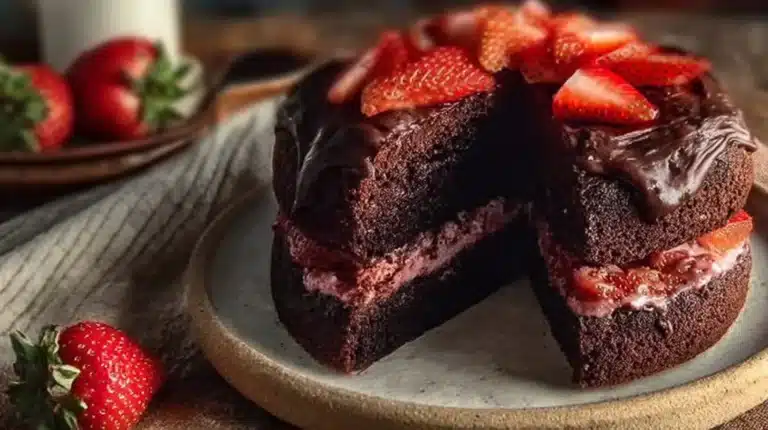 Strawberry Chocolate Cake