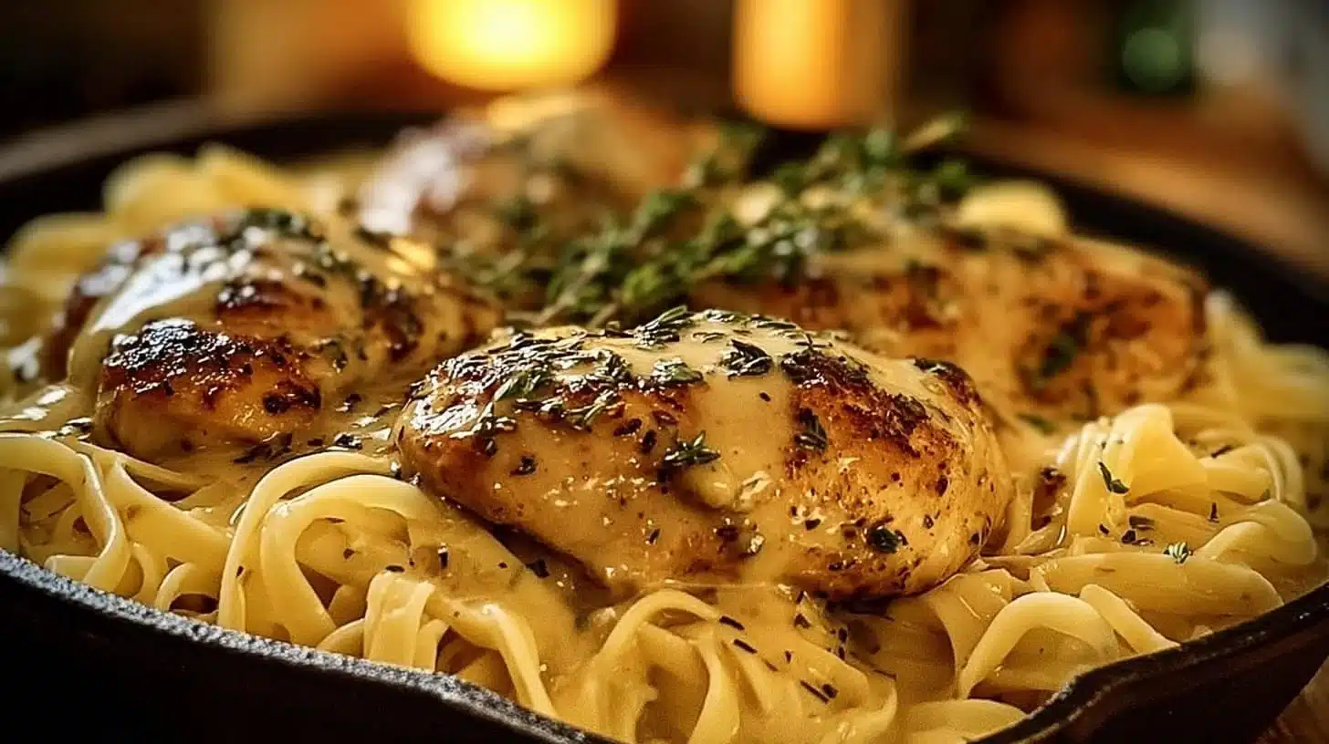 One-Pan Chicken with Buttered Noodles