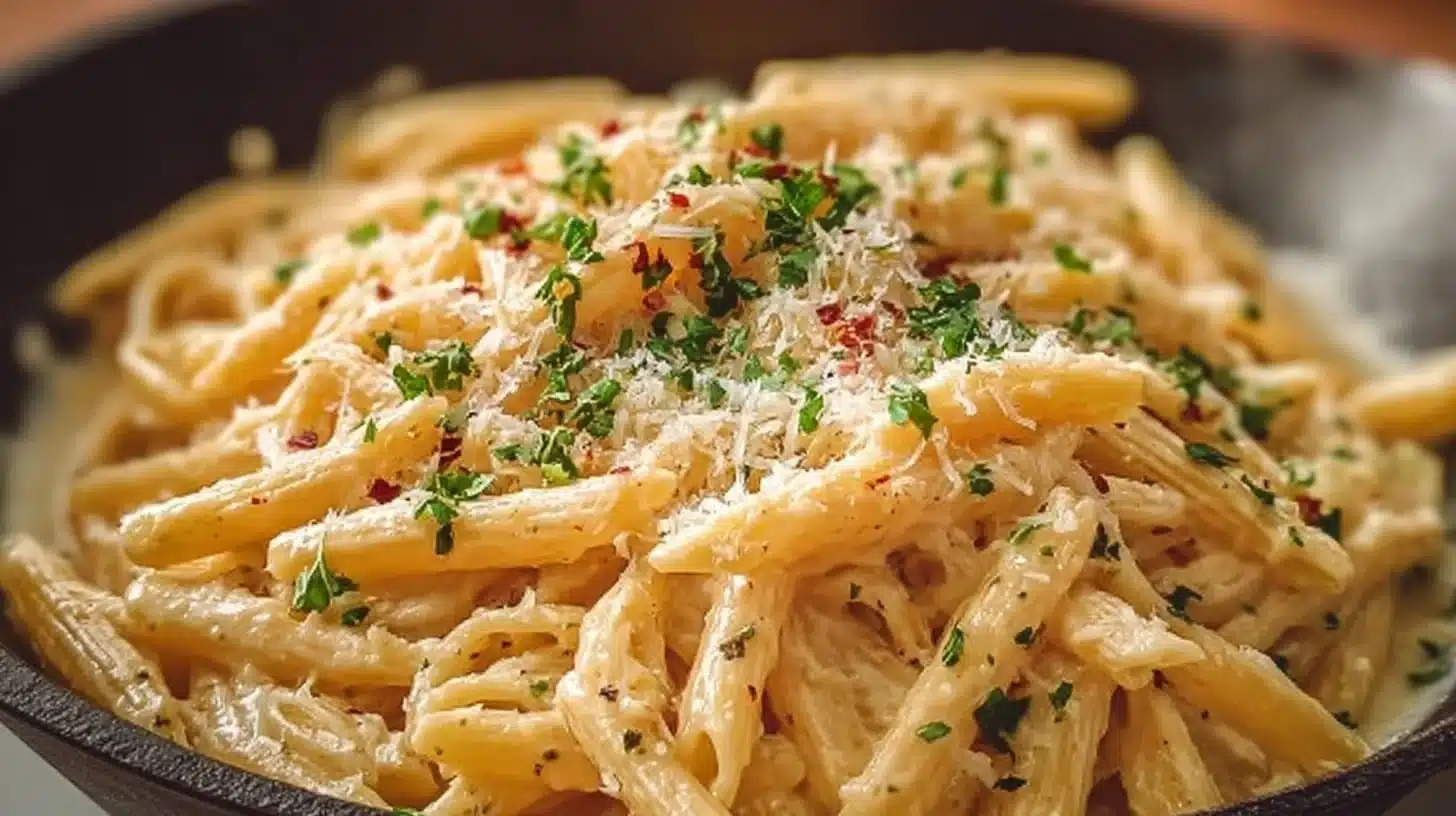 One Pot Creamy Garlic Pasta