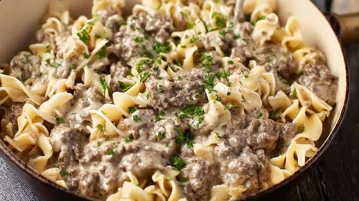 30-Minute Ground Beef Stroganoff