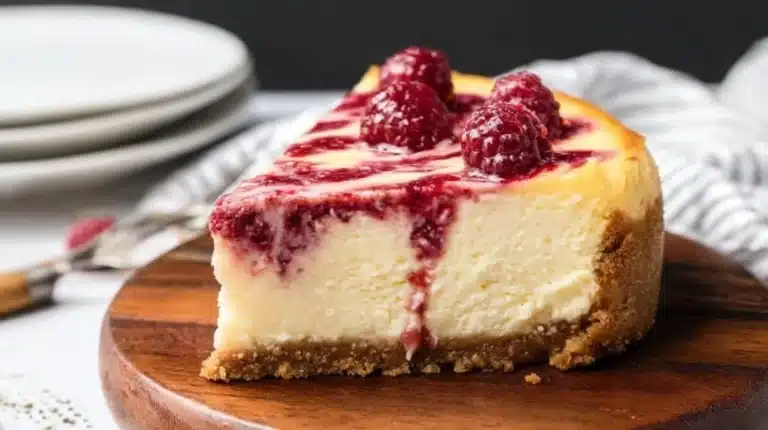 Raspberry White Chocolate Cheesecake (Instant Pot Recipe)