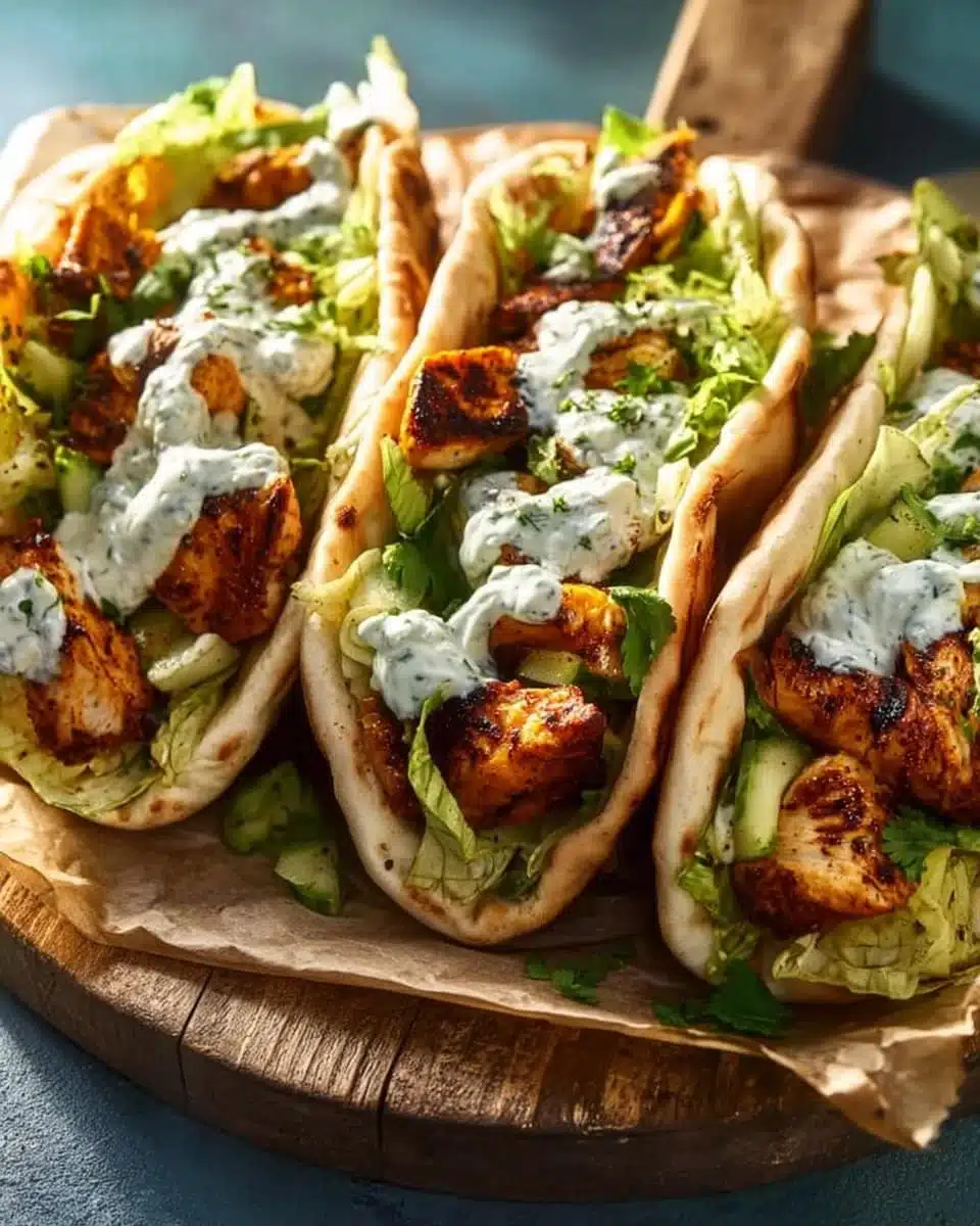 Sheet Pan Chicken Pitas with Herby Ranch