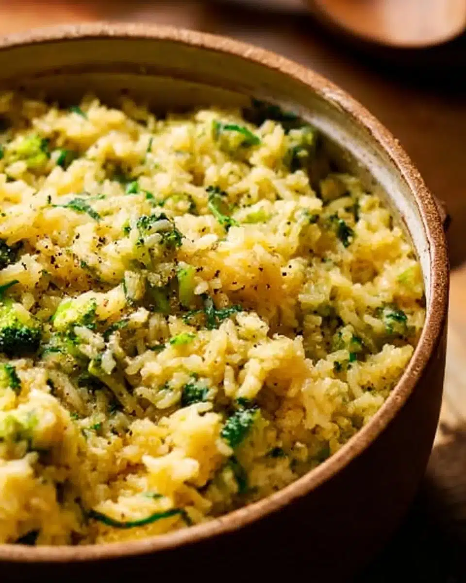Easy Broccoli Cheese Rice