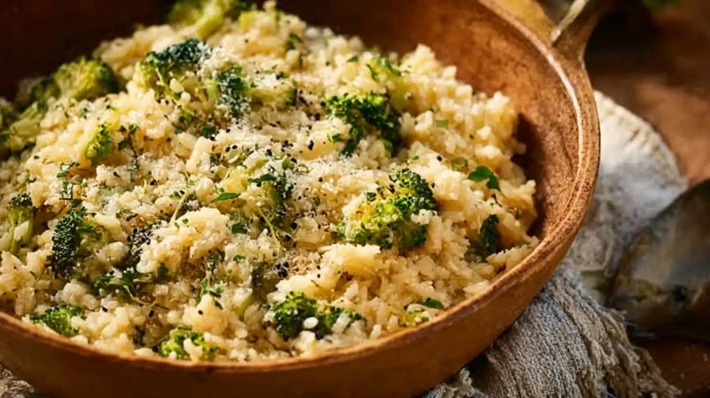 Easy Broccoli Cheese Rice