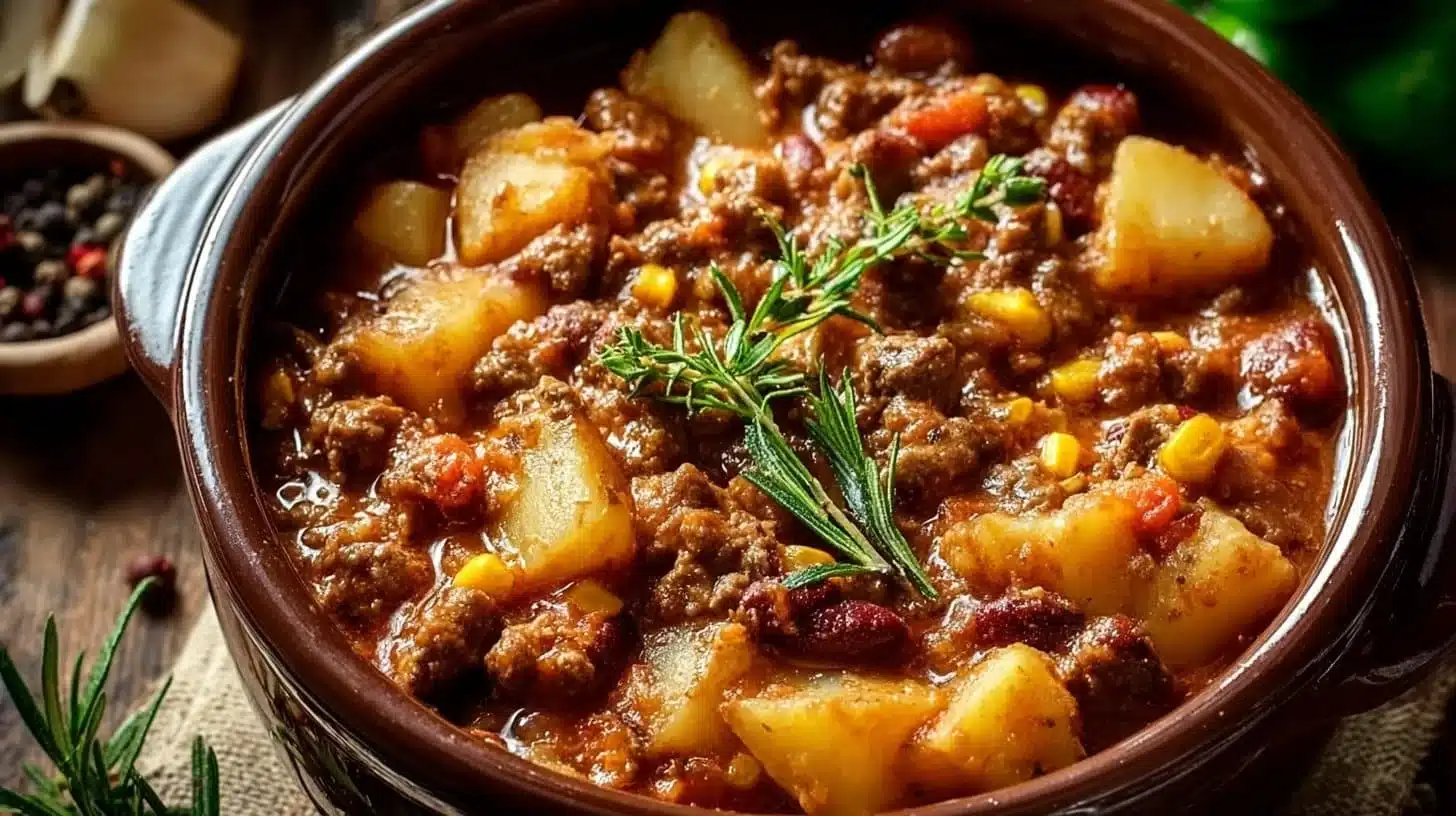 Slow Cooker Cowboy Casserole