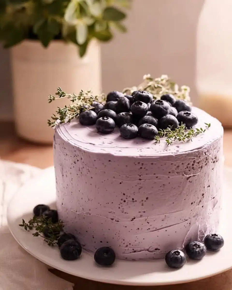 Blueberry Chiffon Cake