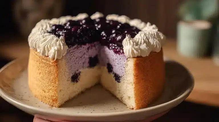 Blueberry Chiffon Cake