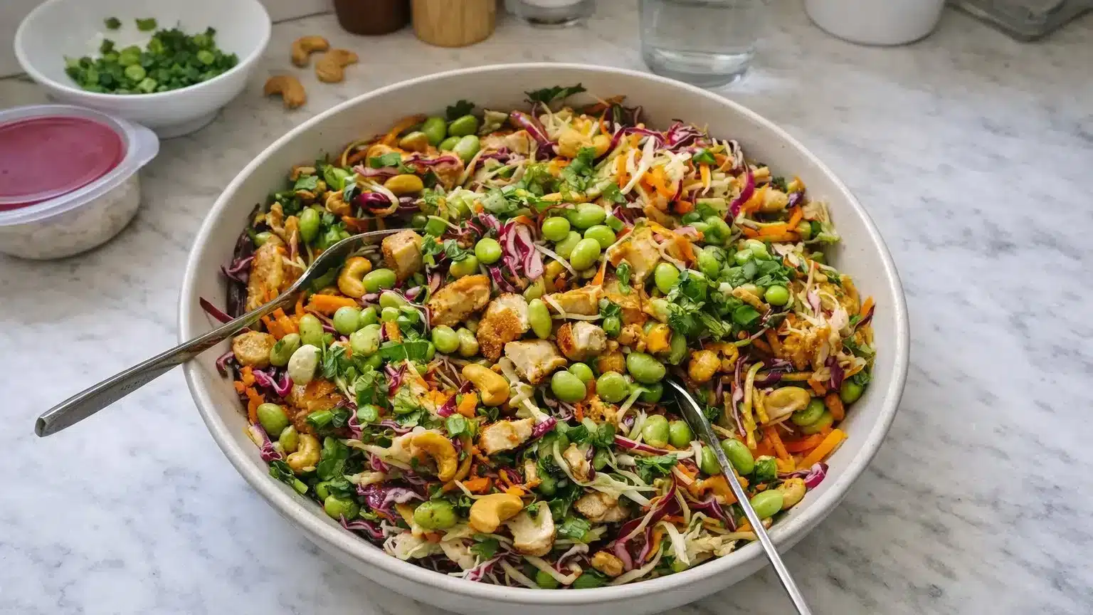 Cashew Crunch Salad With Sesame Dressing