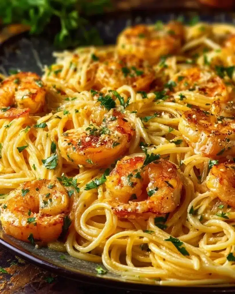 Creamy Garlic Shrimp Pasta