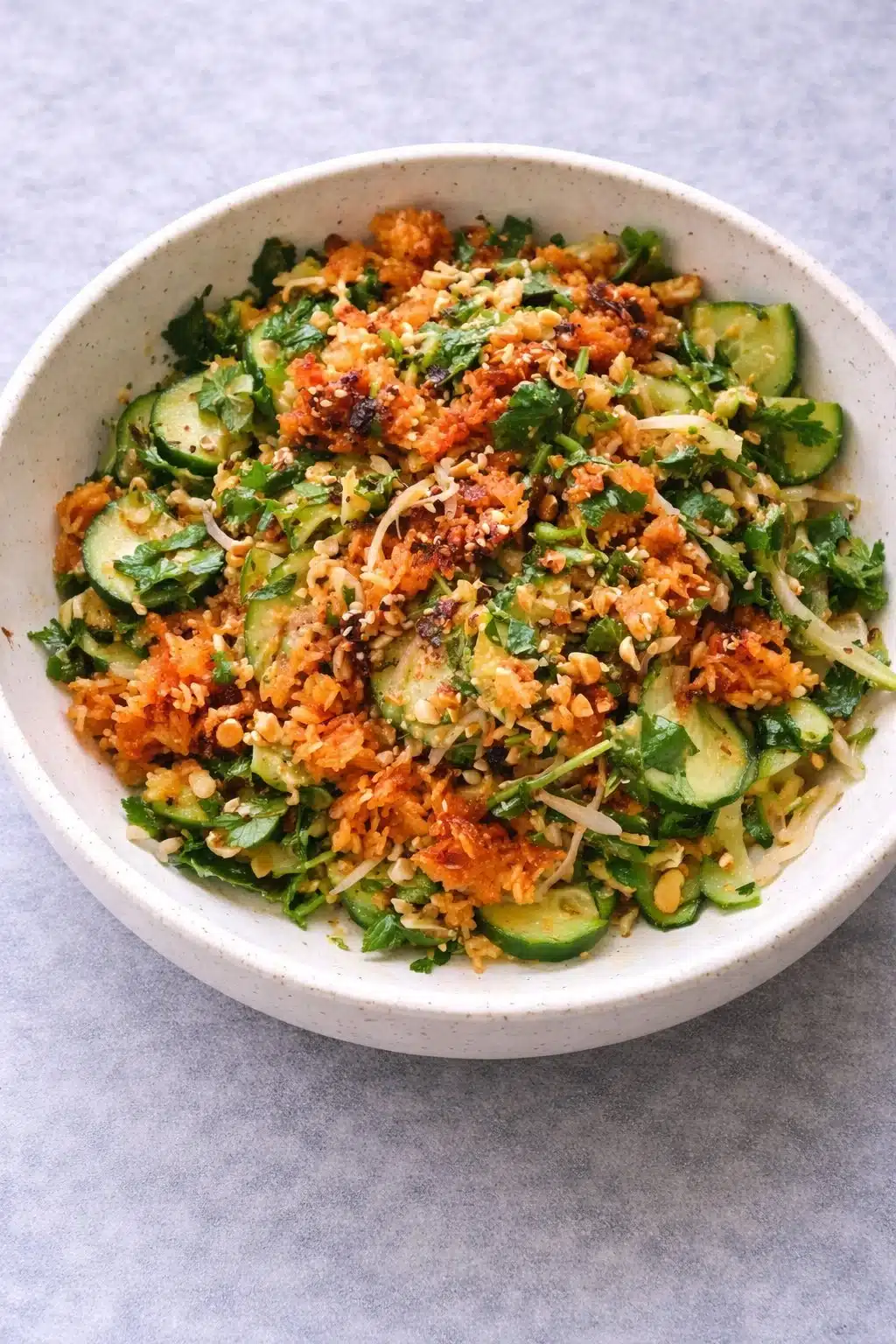 Rice Salad With Cucumbers And Herbs