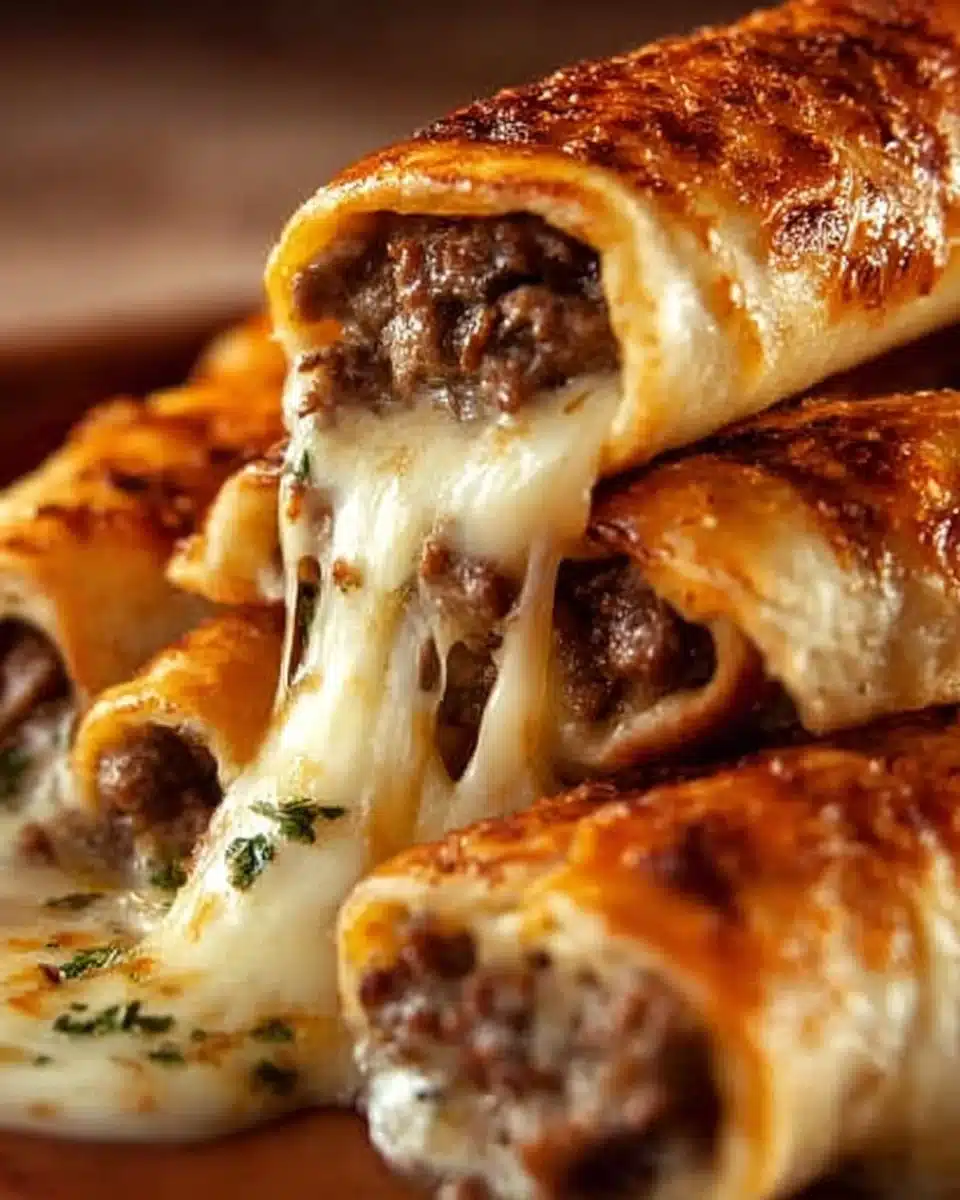 Philly Cheesesteak Stuffed Cheesy Breadsticks