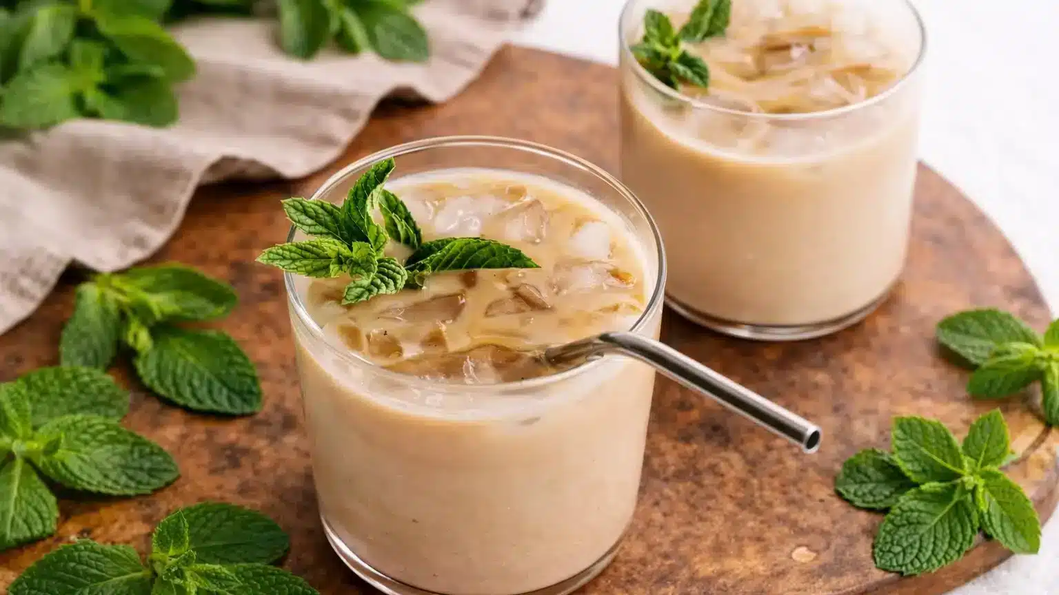 Vanilla Mint Iced Coffee
