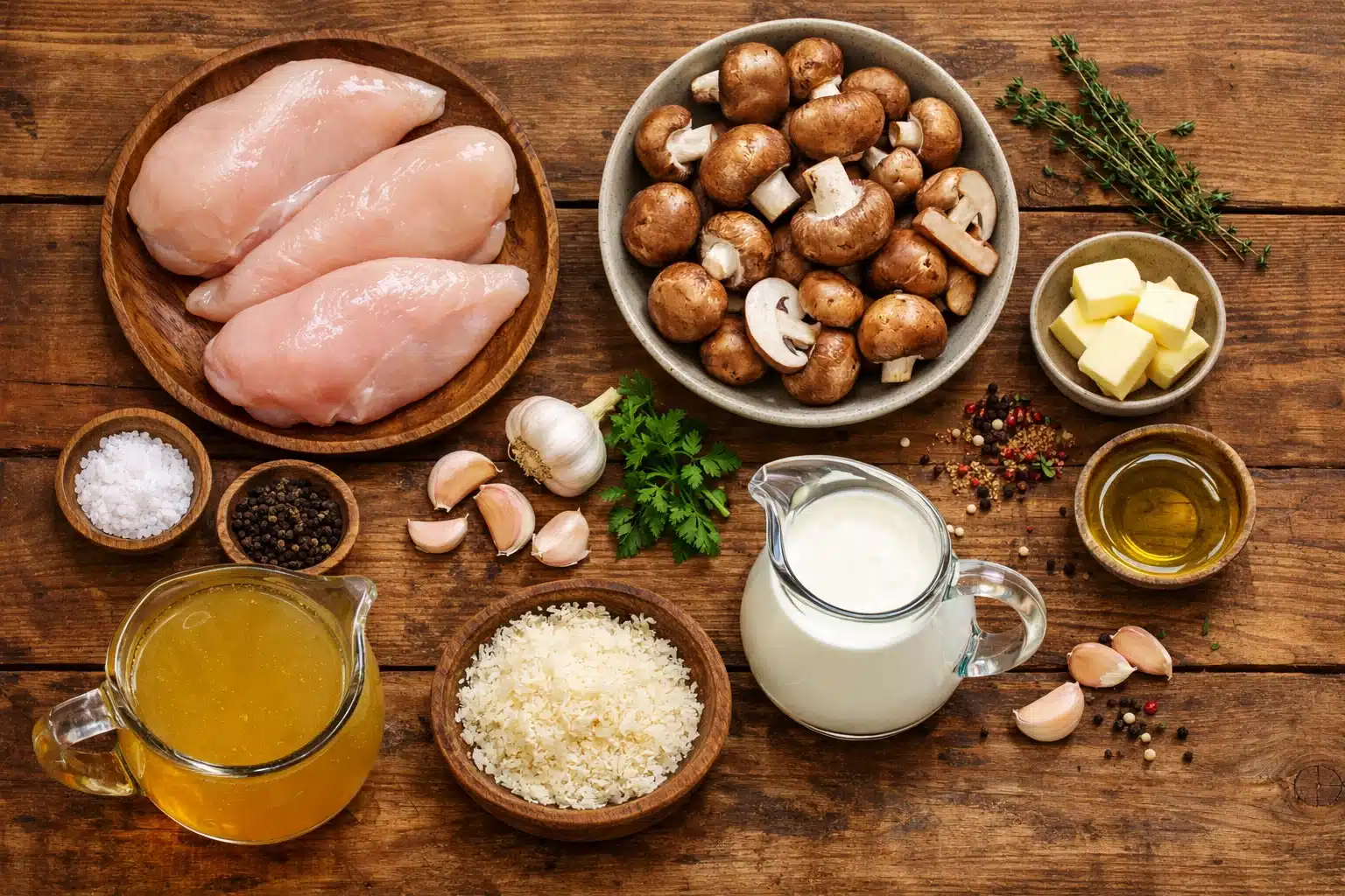 Delicious Creamy Mushroom Chicken Skillet in 30 Minutes