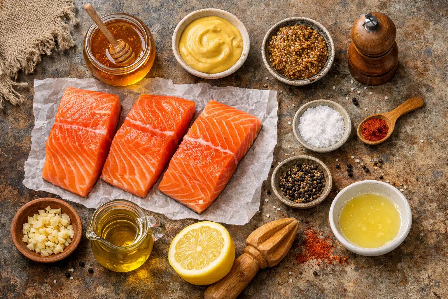 baked honey mustard salmon